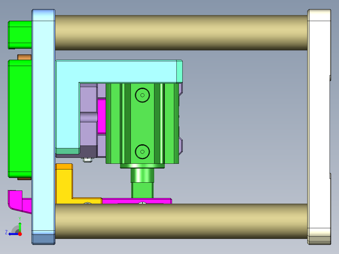 X1-笔记本CNC工装夹具三维模型CNC1-1130右视图