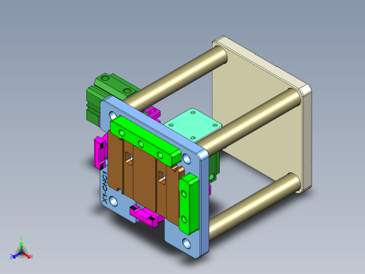 X1-笔记本CNC工装夹具三维模型CNC1-1130正等轴测缩略图