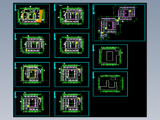 集体宿舍平立剖建施图