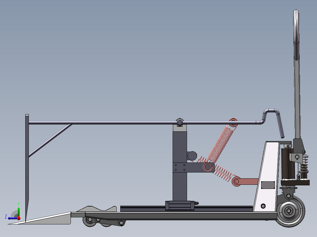 管导运设备sw18右视图