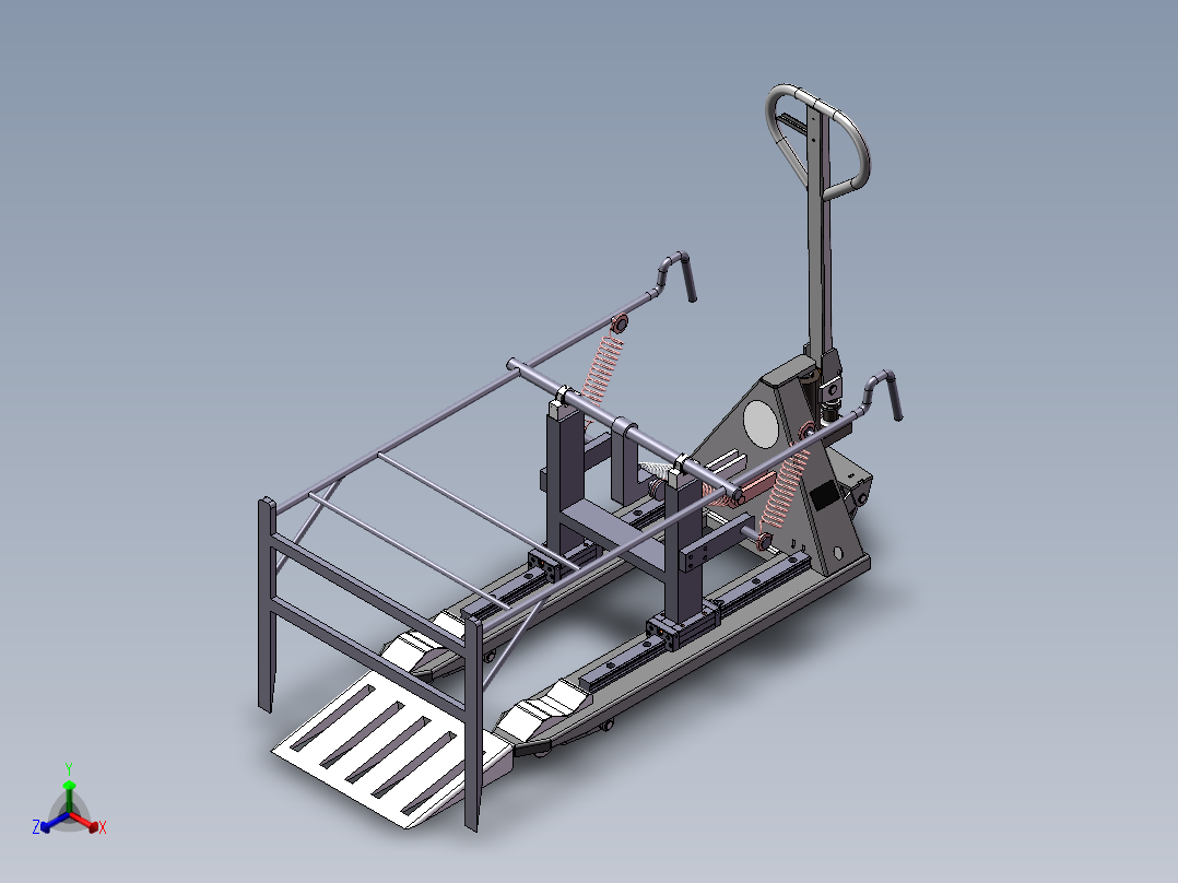 管导运设备sw18正等轴测图