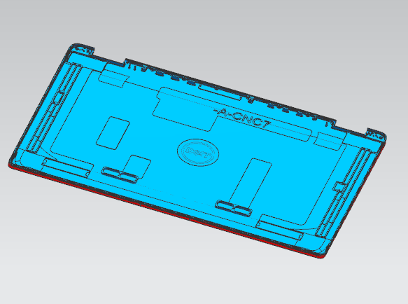 笔记本电脑外壳测量成品长宽检具模型