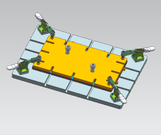 笔记本电脑外壳测量成品长宽检具模型缩略图