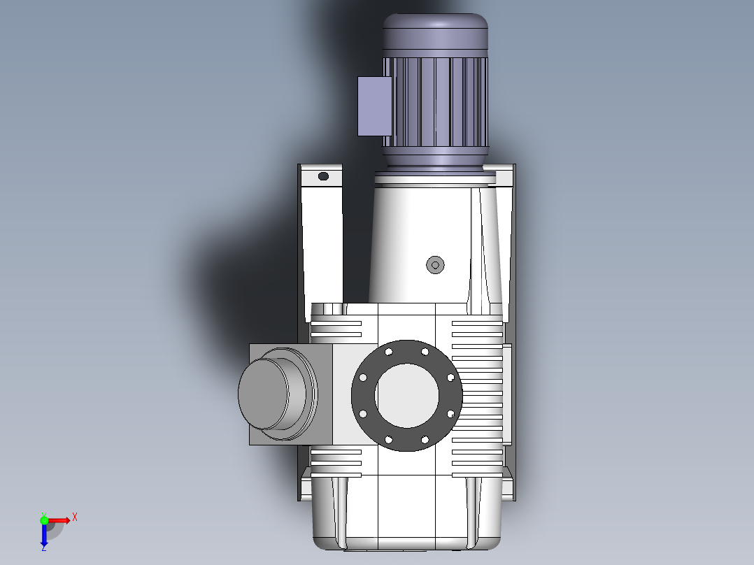 WAU2001罗茨真空泵(莱宝)俯视图