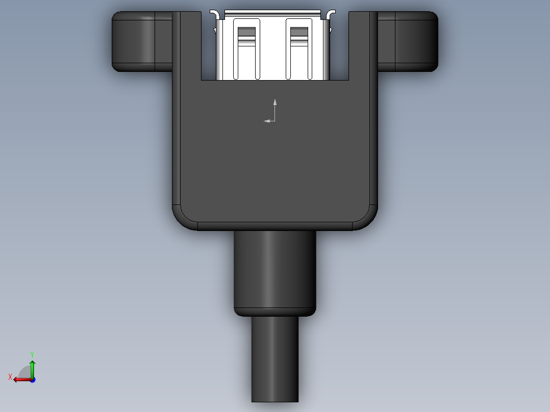 usb-port-USB A型母头带耳朵后视图