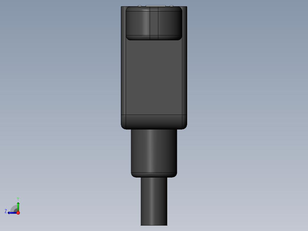 usb-port-USB A型母头带耳朵右视图