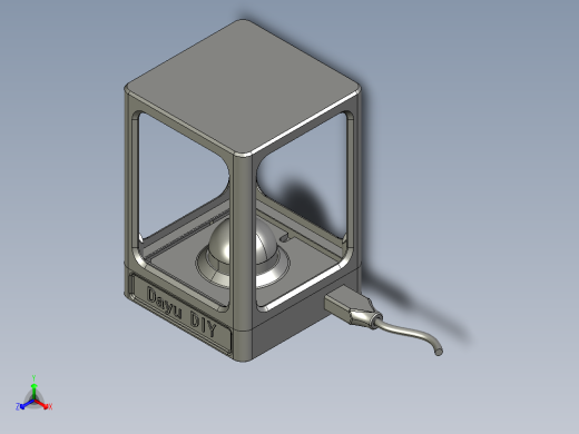 【大鱼】DIY方形小夜灯全套资料正等轴测缩略图