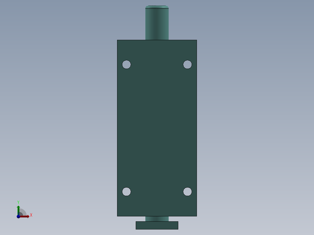 新友4寸插销-X前视图