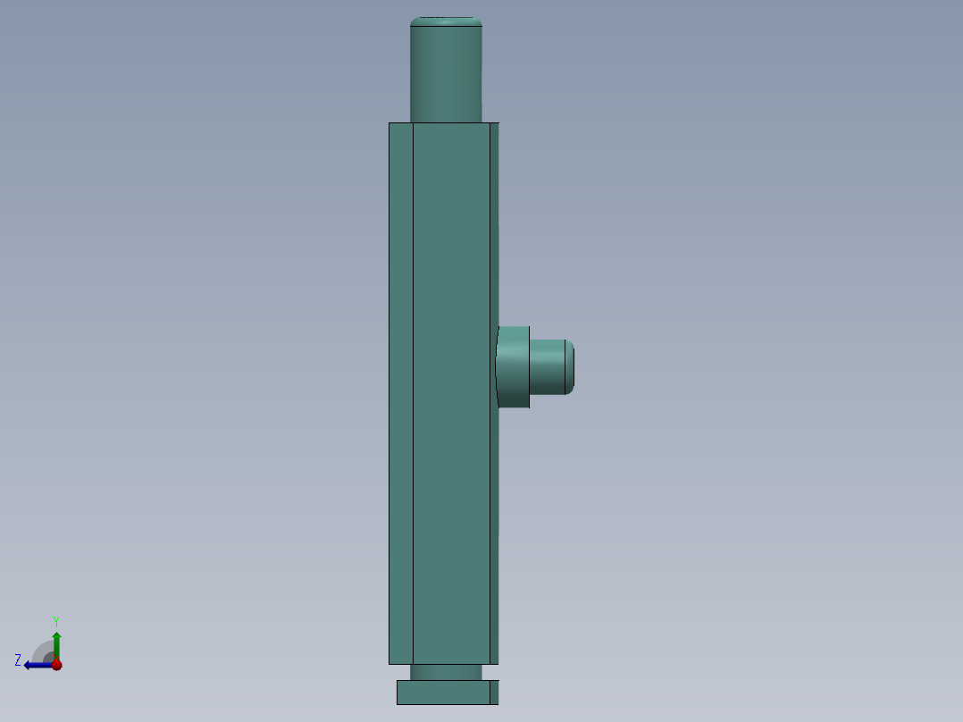 新友4寸插销-X右视图