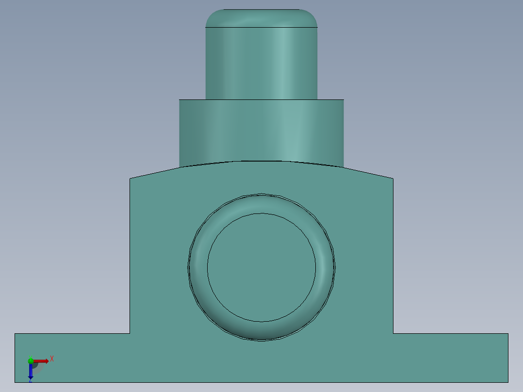 新友4寸插销-X俯视图