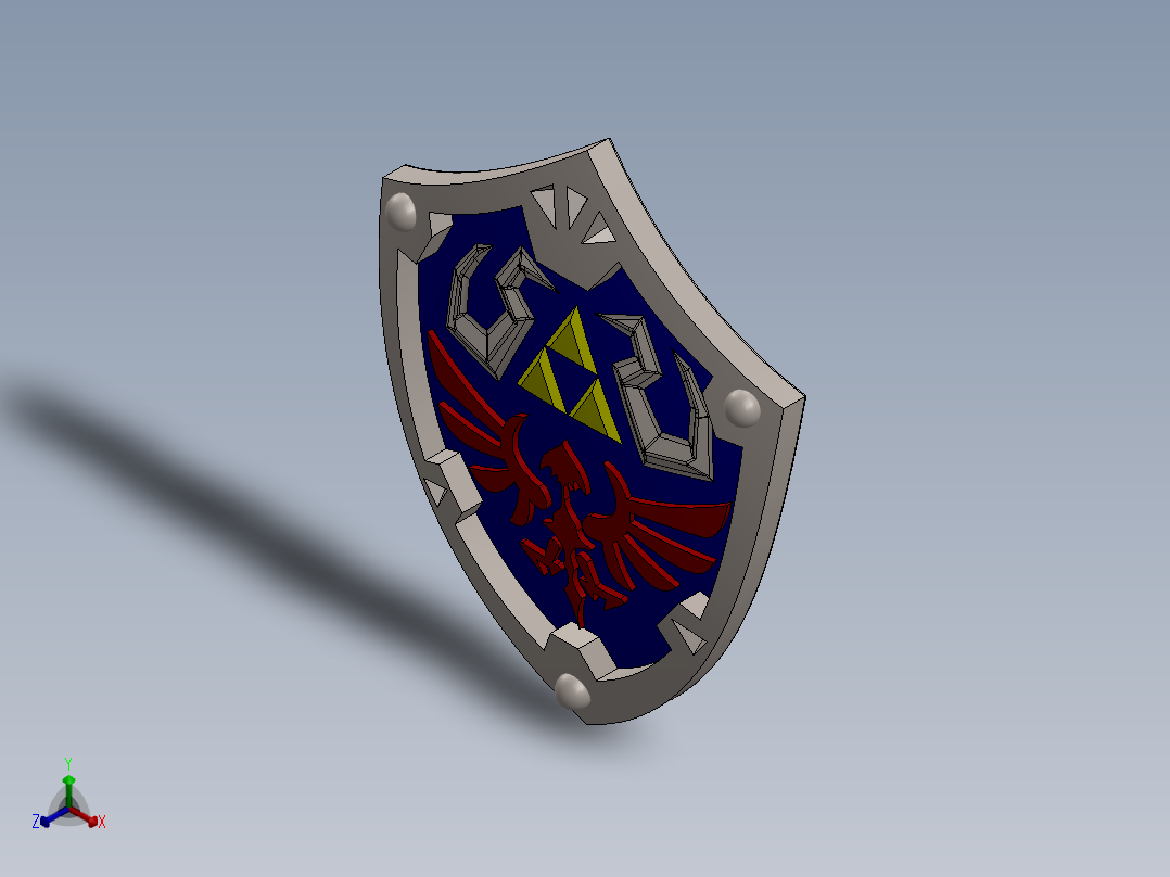 盾牌(22)正等轴测图