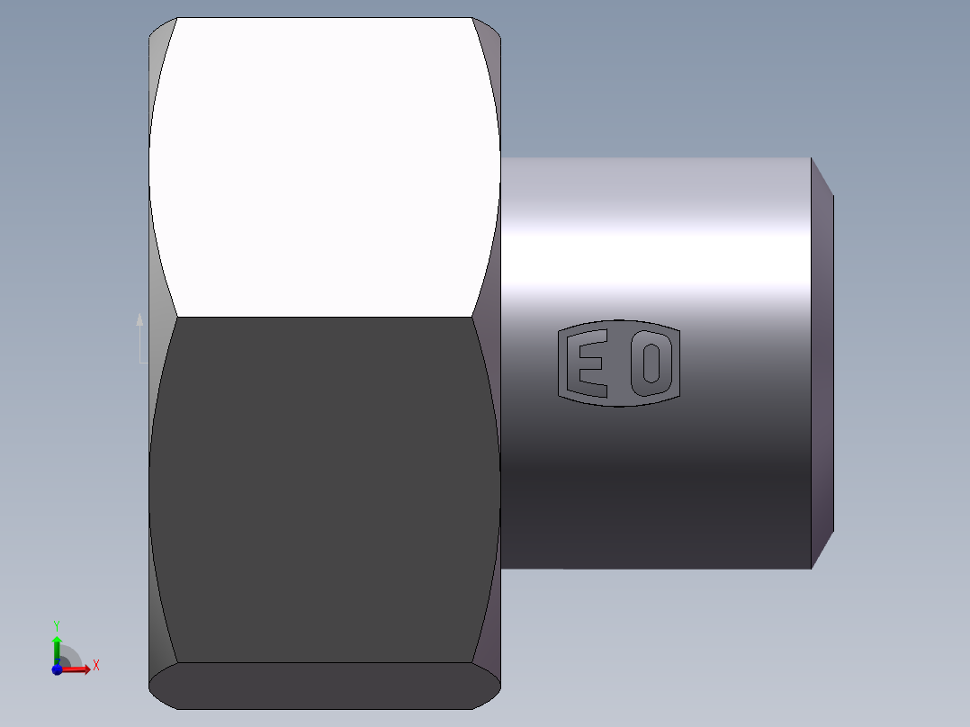 90度焊接接头、SKA38X7-前视图
