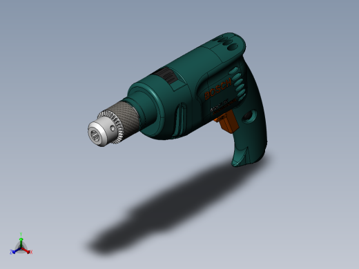 电钻(58)正等轴测缩略图