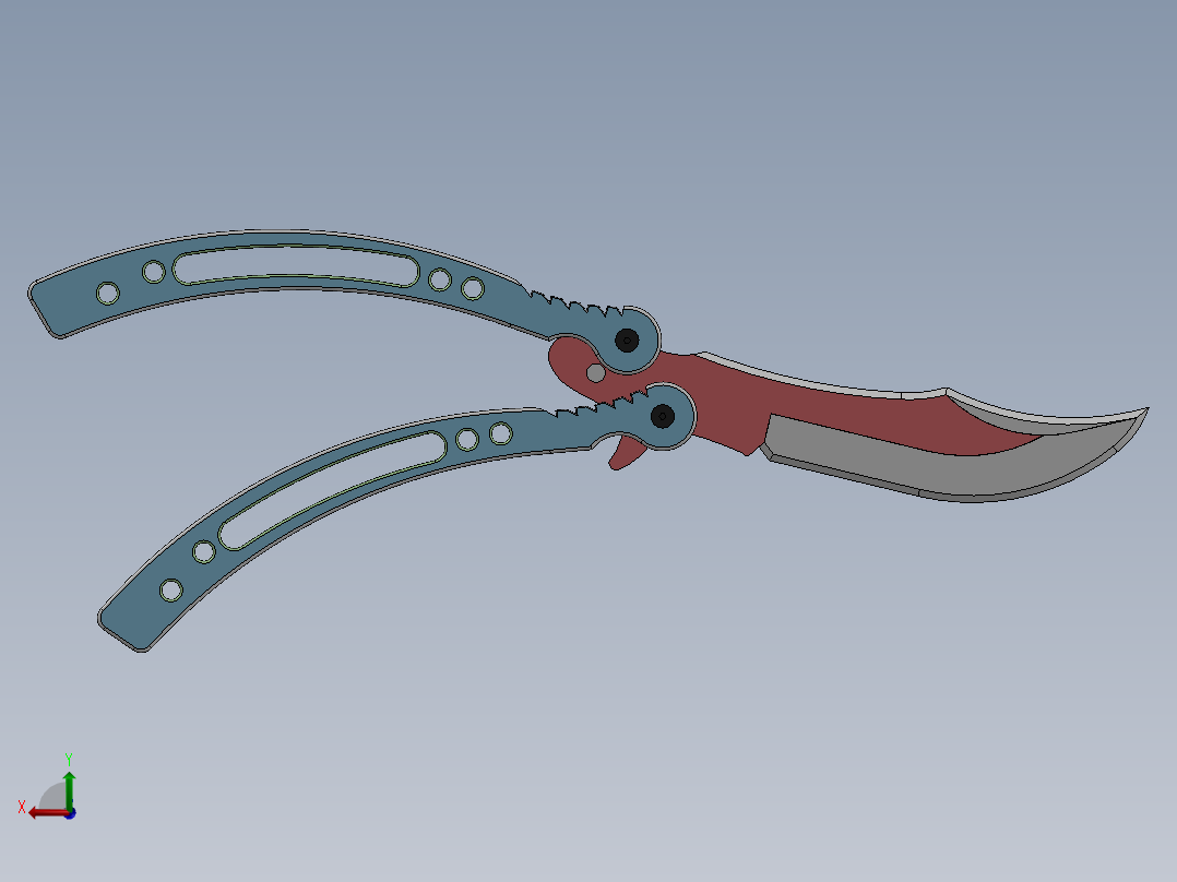 折叠刀、刀 (6)后视图