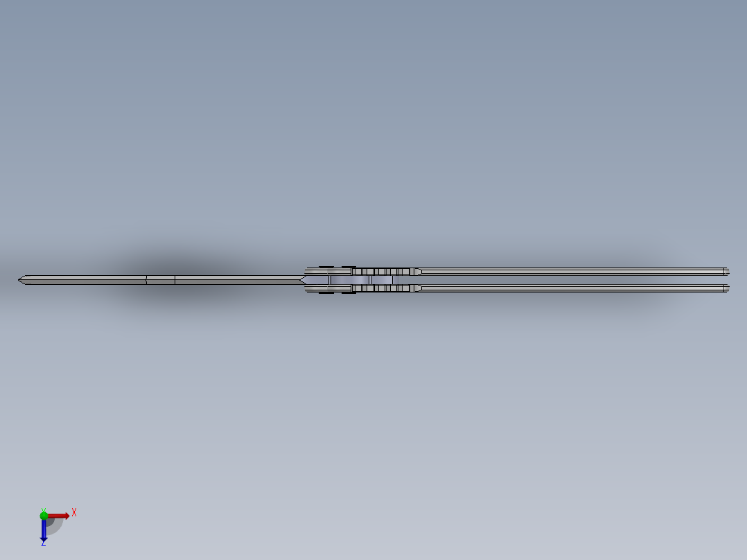 折叠刀、刀 (6)俯视图