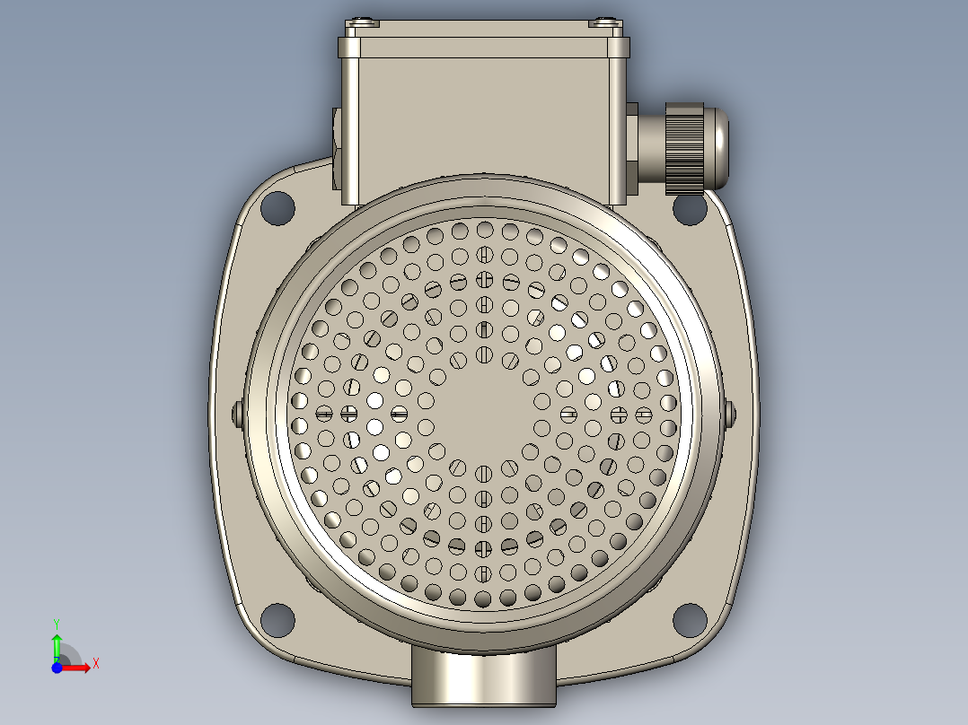 LDPB2-25-TP立式水泵三维模型前视图