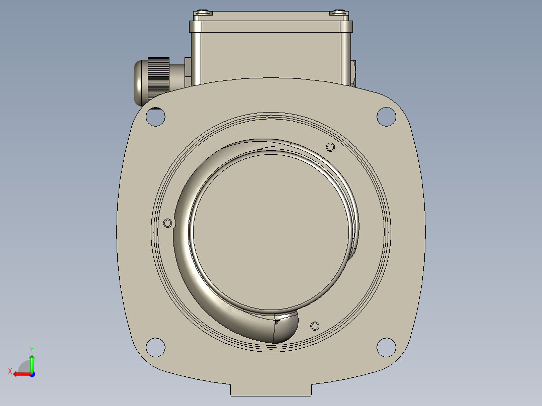 LDPB2-25-TP立式水泵三维模型后视图