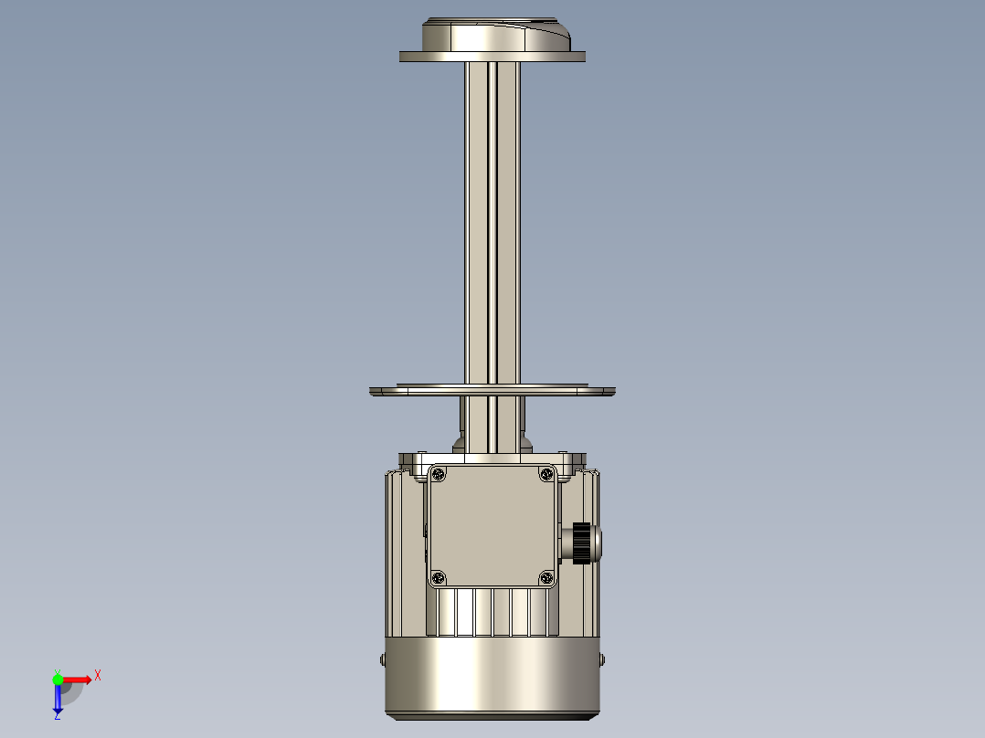 LDPB2-25-TP立式水泵三维模型俯视图