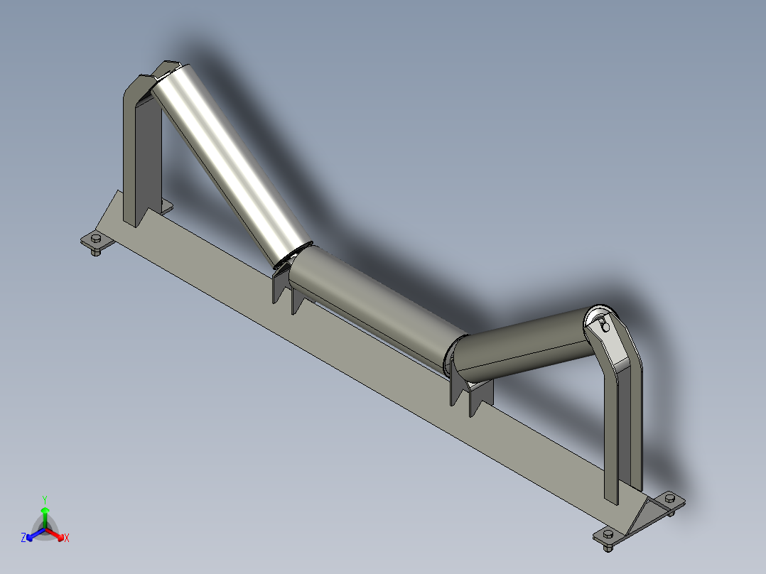 35°槽型前倾托辊160C524