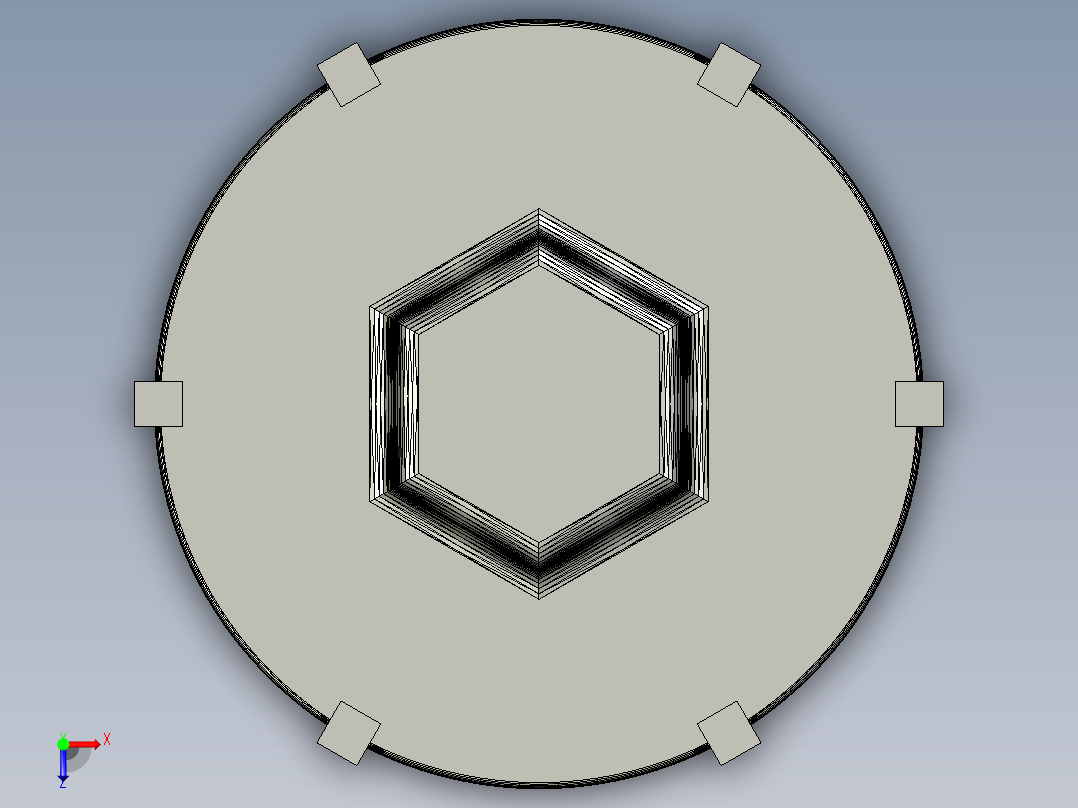 奥迪S1直立轴承螺母工具俯视图