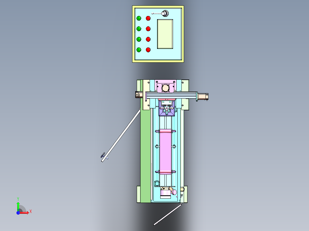 水射流辅助激光加工设备   sw16前视图