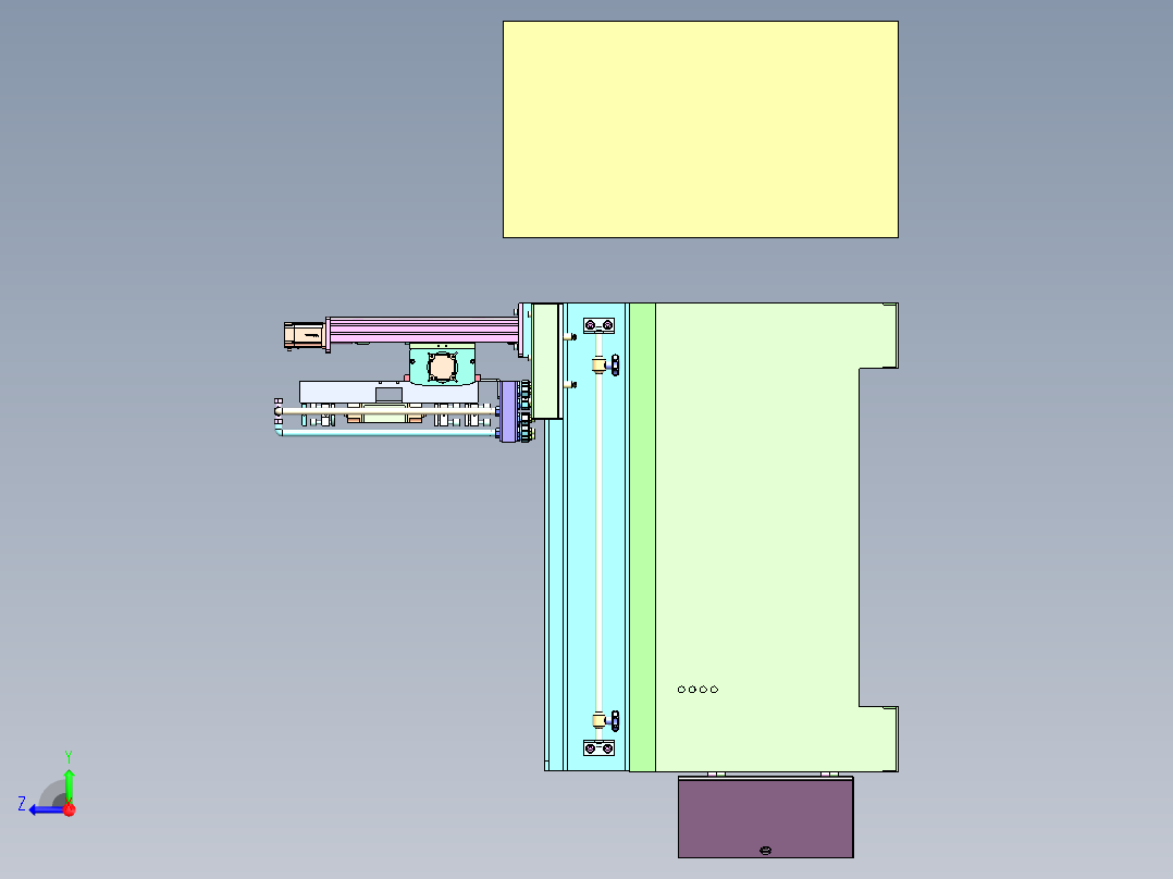 水射流辅助激光加工设备   sw16右视图