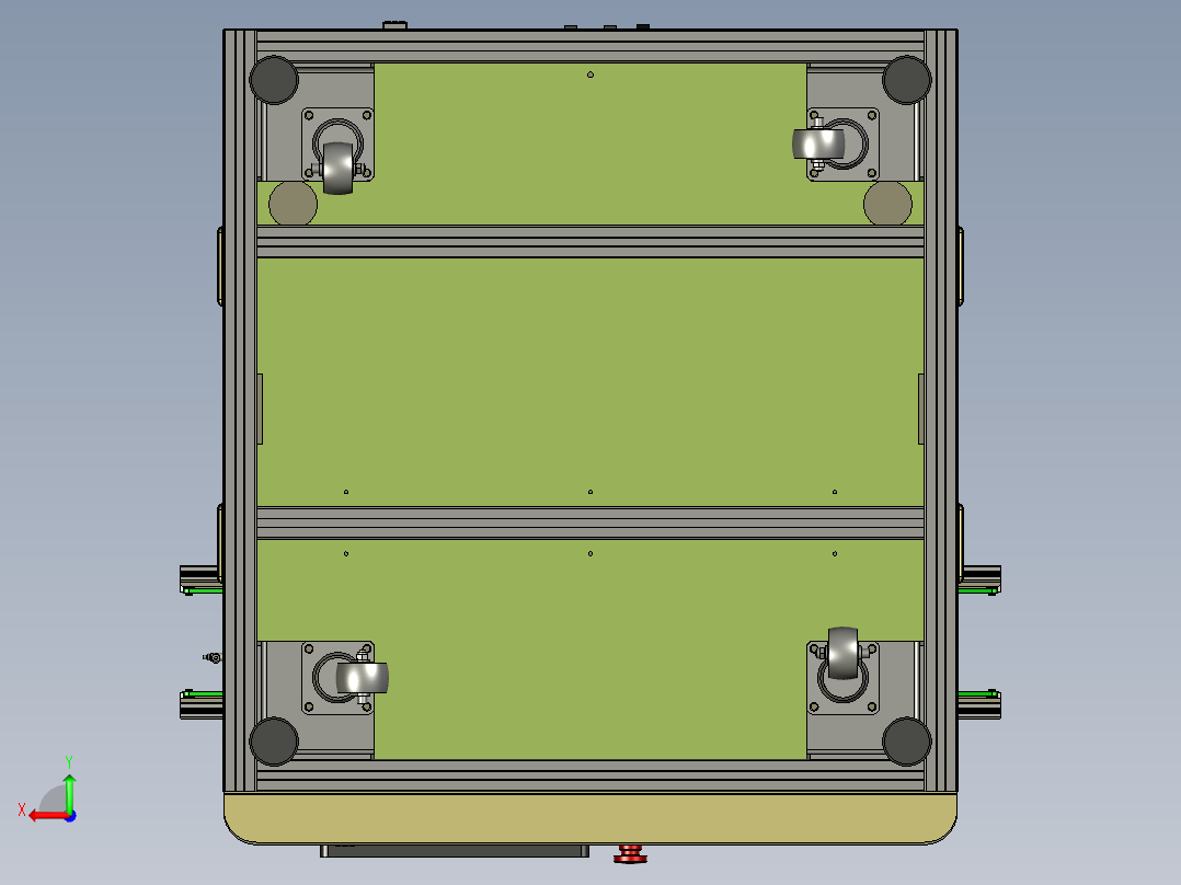 条码扫描、检测设备（非标机）后视图