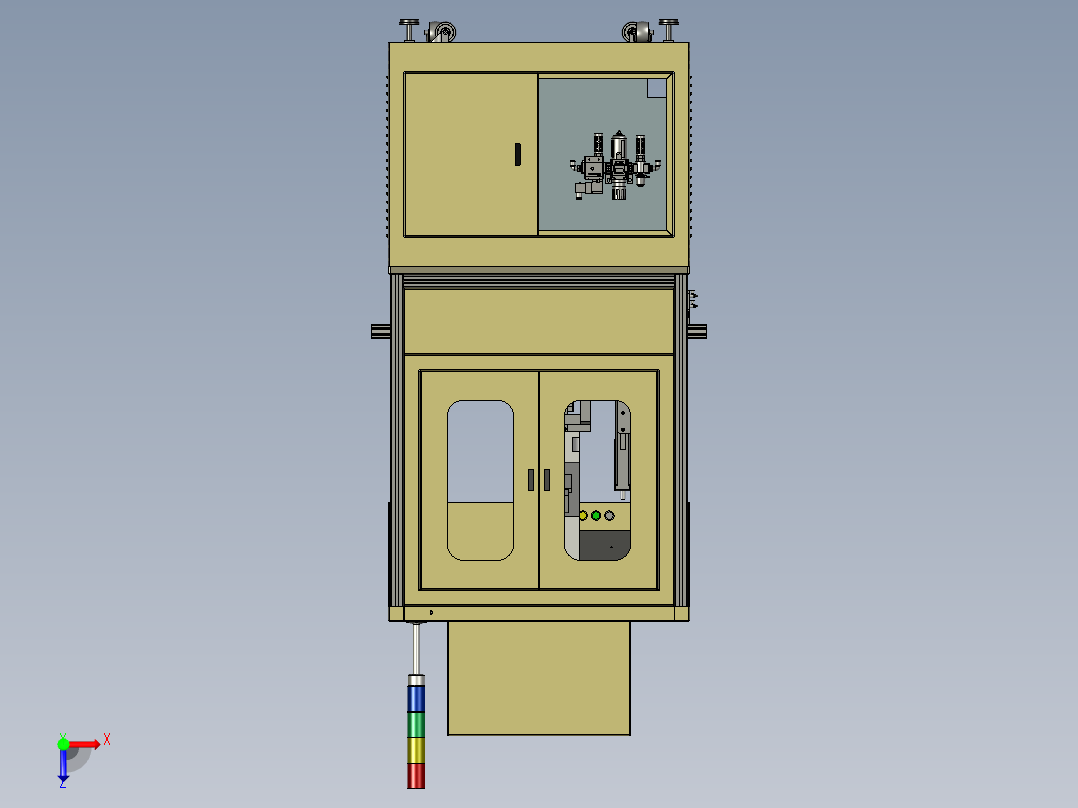 条码扫描、检测设备（非标机）俯视图