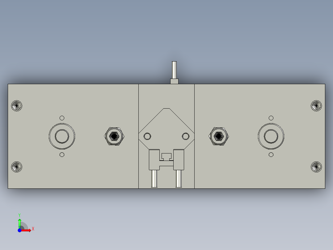 剪刀機構前视图