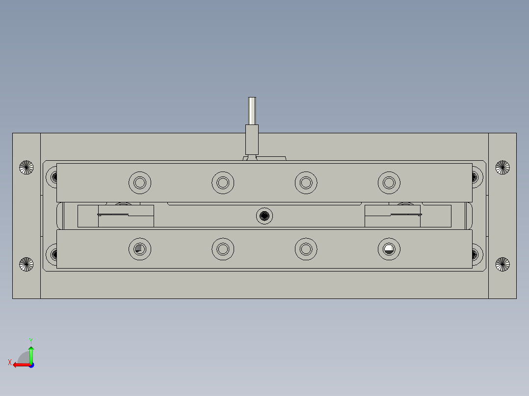 剪刀機構后视图