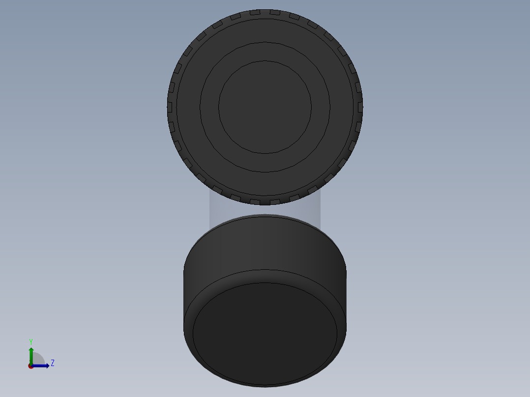 Y filter DN15 PN10 U-PVC左视图