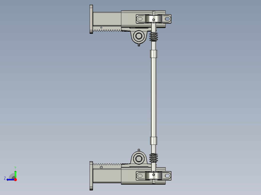 涡轮蜗杆与齿轮齿条传动的升降台设计模型asadsaff20240228Aasagg右视图