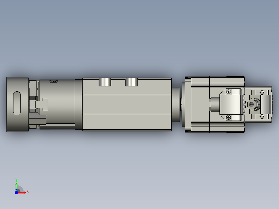 旋转三爪前视图