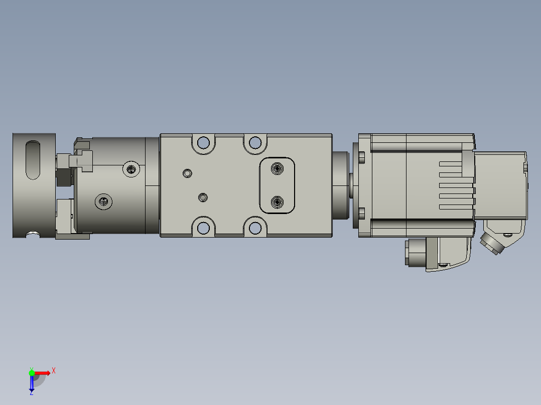 旋转三爪俯视图