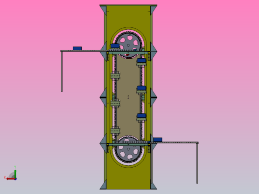链式提升平台-三维sw+二维cad+设计说明书后视缩略图