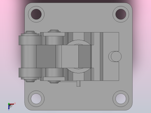 RS2H重载型止动气缸[RS2H50-30DL-无]俯视缩略图