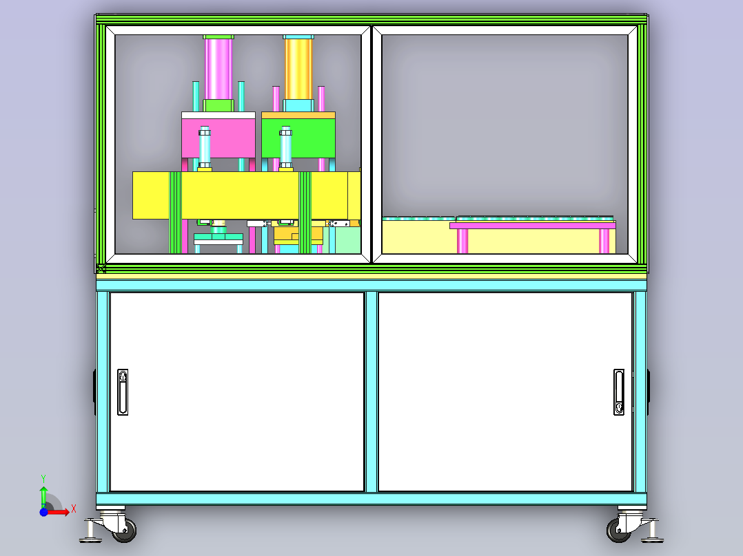 自动压盖机前视图
