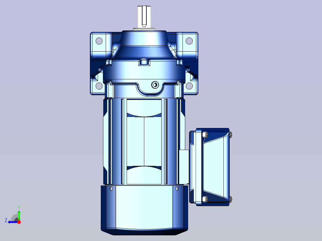 住友(SMT)减速机3D CNHM01-607□-AV,EV-B右视图