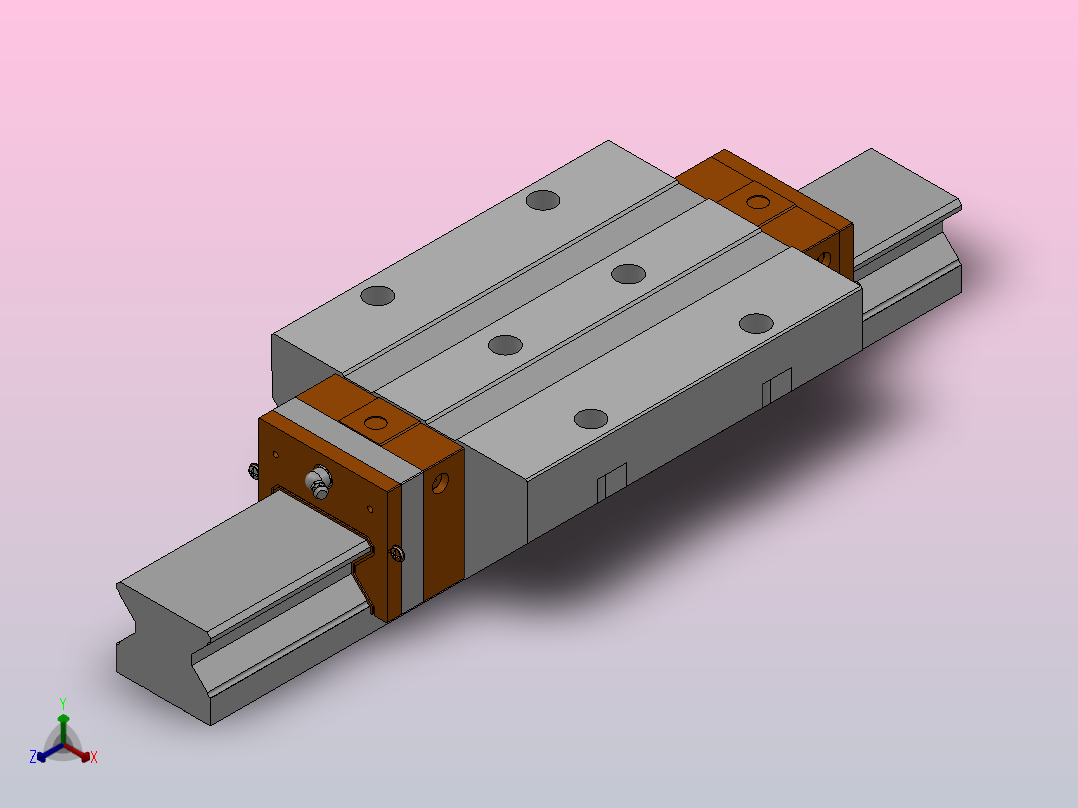 MSR-E╱LE直线导轨[MSR65E1T500Z0CI＋E2╱RC]主视图