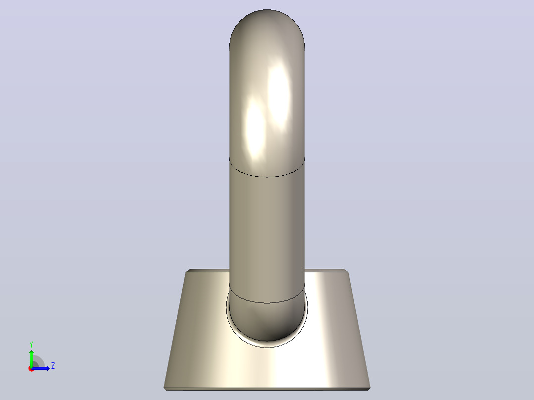 弓形螺母-具有所有配置的Solidworks零件左视图