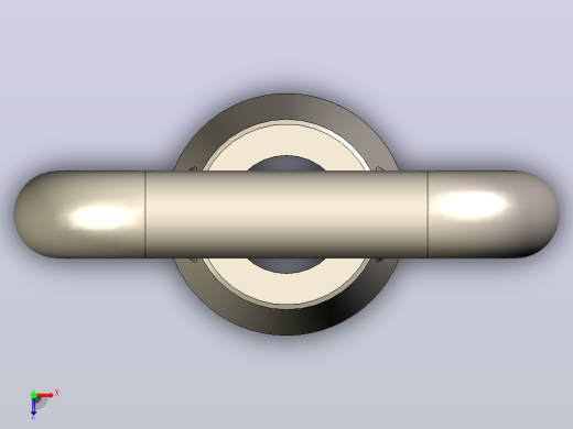 弓形螺母-具有所有配置的Solidworks零件俯视缩略图