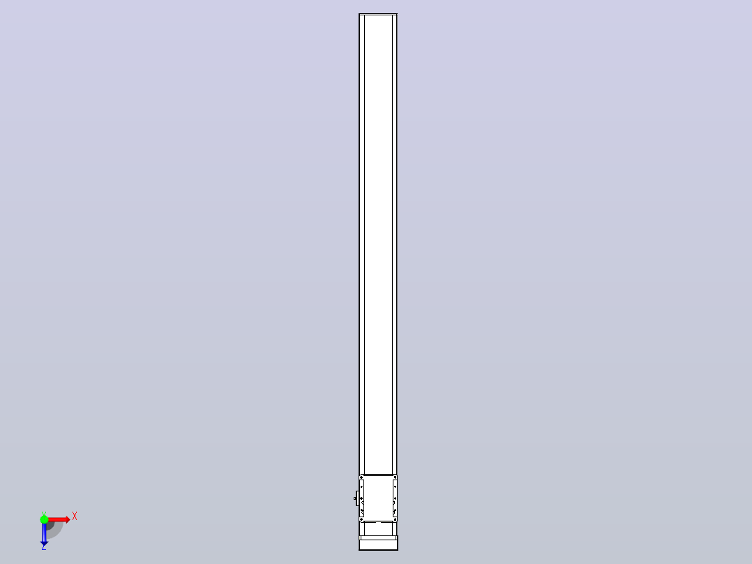 滚珠丝杠直线轴带导轨全封闭TPA-HCR-105D-1610C-L1200-MP-C-P40-N3俯视图