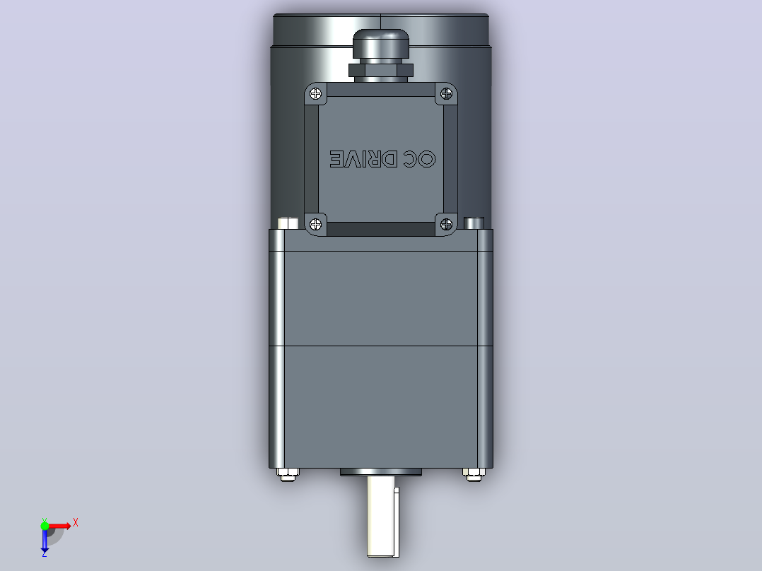 80AC(25W)微型交流（齿轴）组合型电机[80YB25WGV22H-80GM30H]俯视图