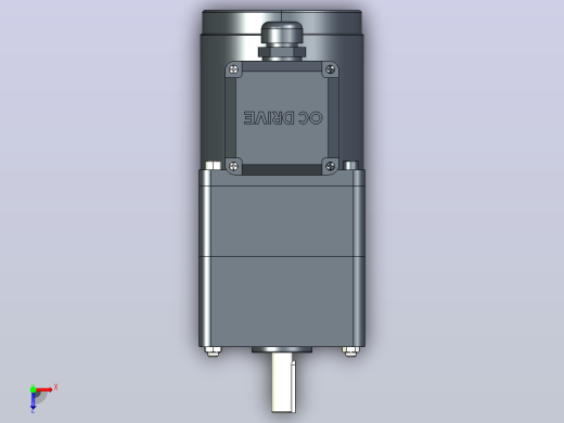 80AC(25W)微型交流（齿轴）组合型电机[80YB25WGV22H-80GM30H]俯视缩略图