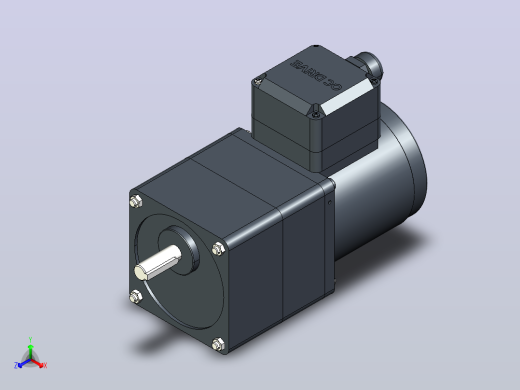 80AC(25W)微型交流（齿轴）组合型电机[80YB25WGV22H-80GM30H]正等轴测缩略图