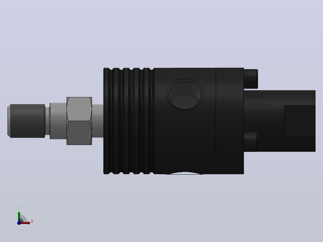 GU2000旋转接头[GU2000-M12x1.25-LH]前视图
