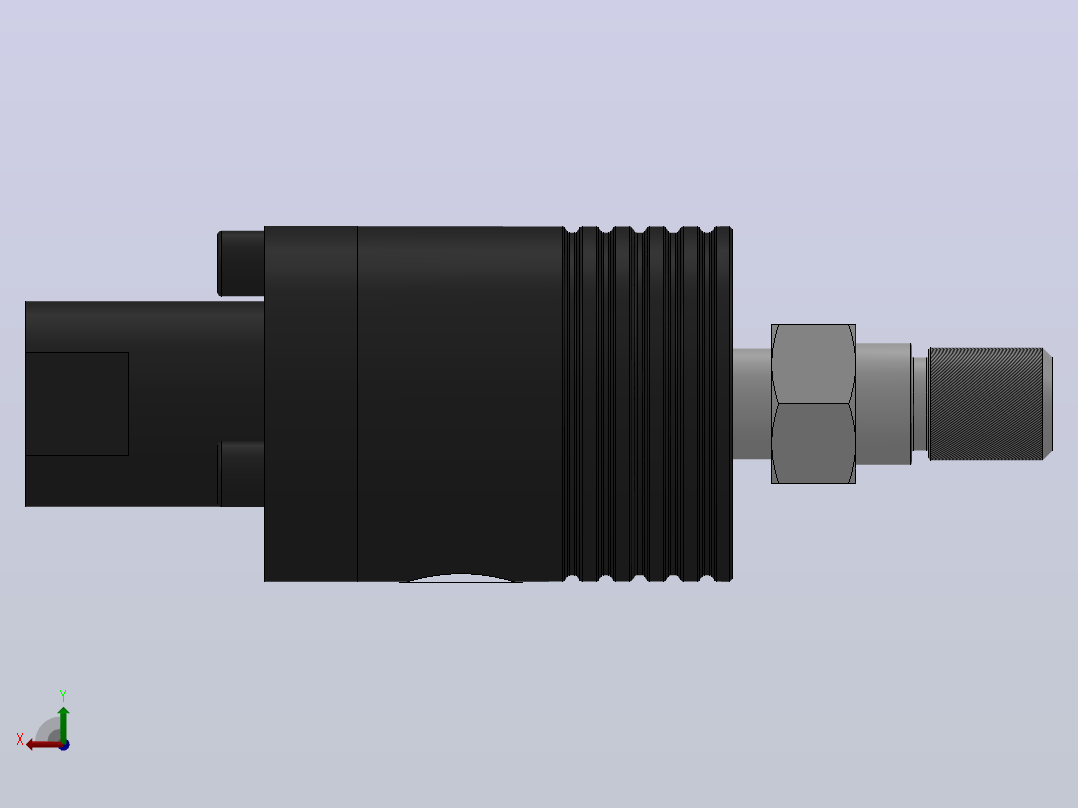GU2000旋转接头[GU2000-M12x1.25-LH]后视图