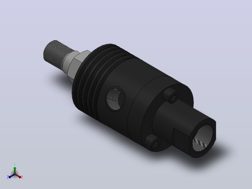 GU2000旋转接头[GU2000-M12x1.25-LH]正等轴测缩略图