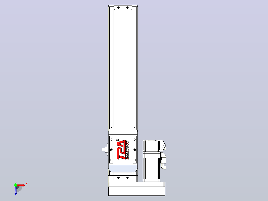 滚珠丝杠直线轴带导轨全封闭TPA-HCR-65S-1610C-L250-MR-Y-P10-N3俯视图