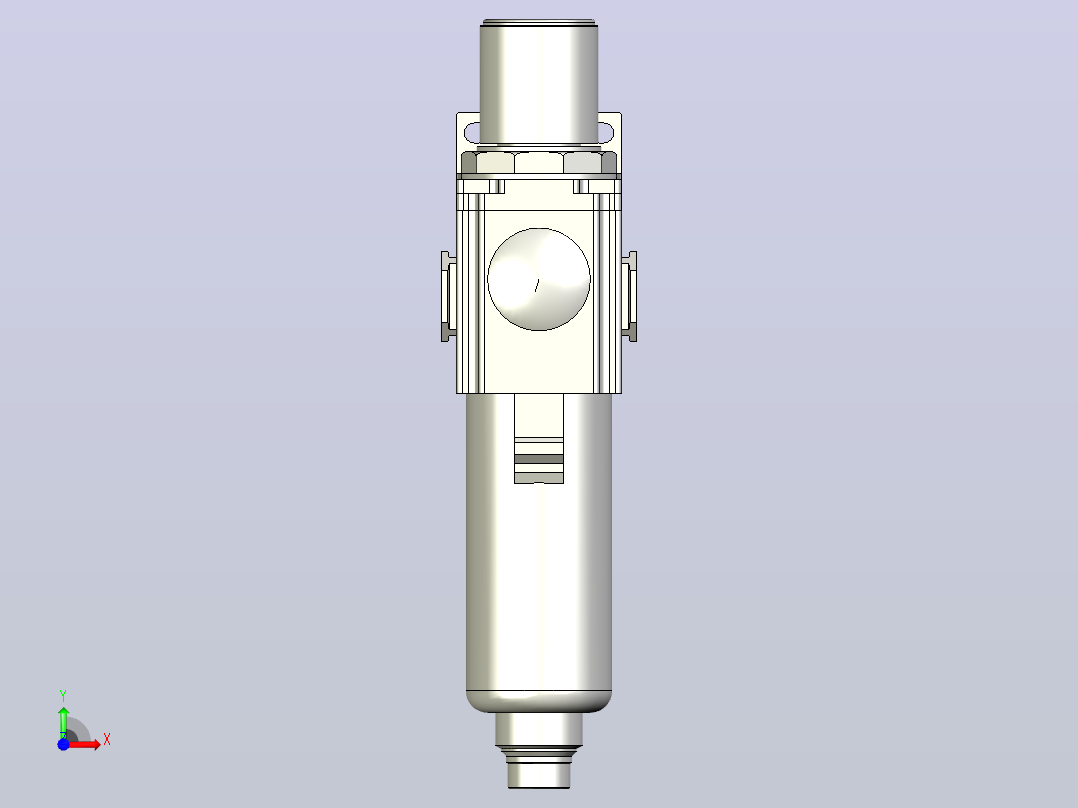 GAFR300调压过滤器前视图